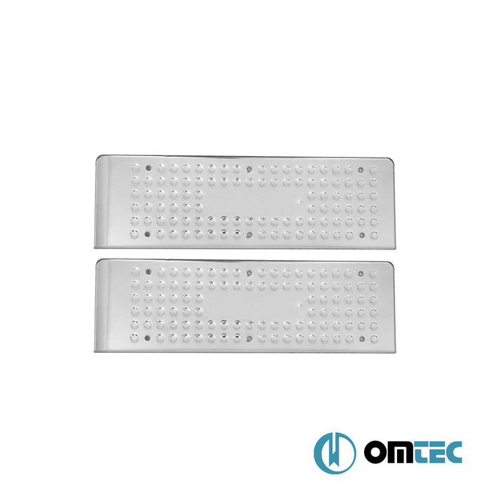 Line Kapı Eşiği 2 Prç. Paslanmaz Çelik (Parlak) - Renault Trafic - VAN X83 - (2001 - 2014)