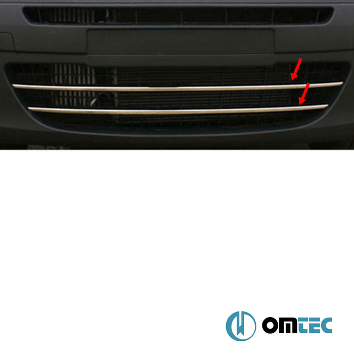 Ön Tampon Çıtası 2 Prç. P.Çelik (Parlak) - Renault Kangoo - MVN FC - (2008 - 2021)