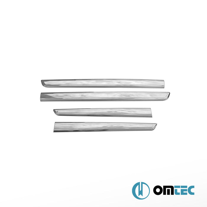 Yan Kapı Çıtası 4 Prç. Paslanmaz Çelik (Parlak) (Dar) - Renault Kangoo - MVN FC - (2008 - 2021)