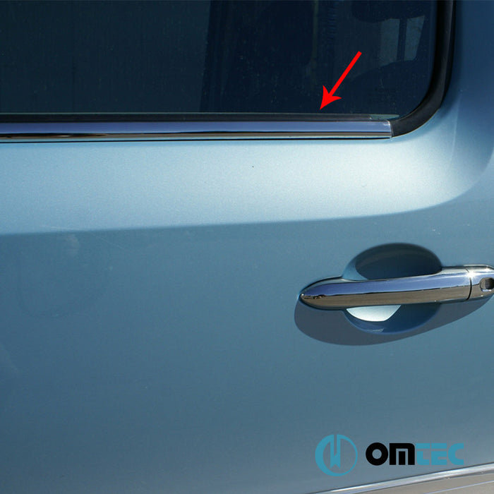 Cam Çıtası 2 Prç. Paslanmaz Çelik (Parlak) - Mercedes - Benz Citan - MVN W415 - (2013 - 2021)