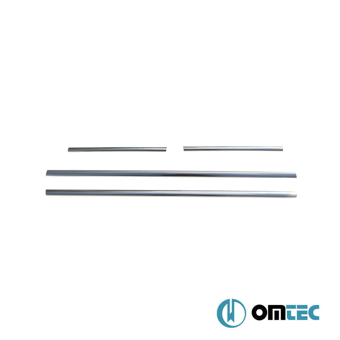 Cam Çıtası 4 Prç. Paslanmaz Çelik (Parlak) - Mercedes - Benz Citan - MVN W415 - (2013 - 2021)