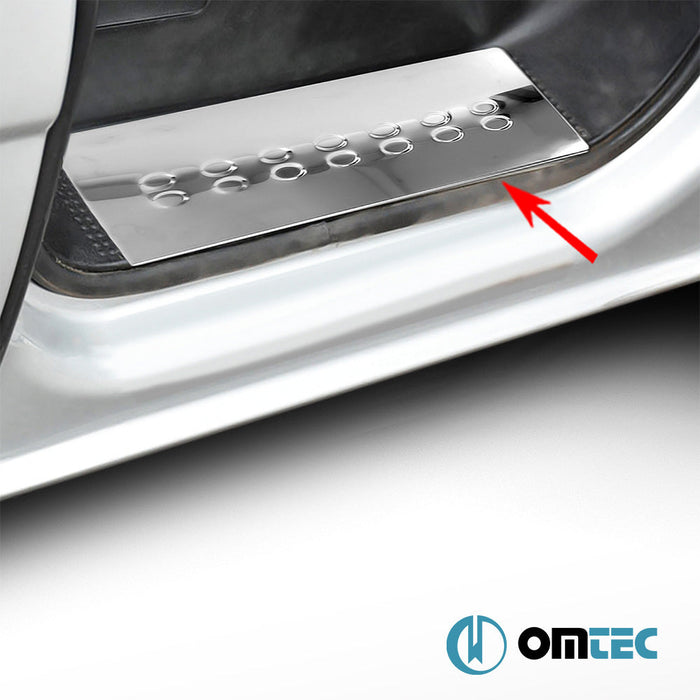 Norm Kapı Eşiği 2 Prç. Paslanmaz Çelik (Parlak) - Renault Master - VAN II - (1998 - 2010)