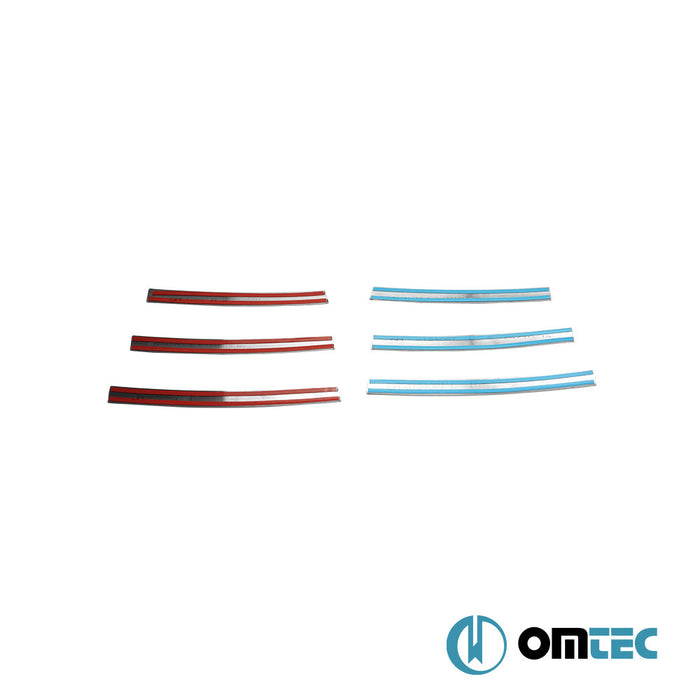 Ön Panjur 6 Prç. P.Çelik (Parlak) - Renault Trafic - VAN X83 FL - (2010 - 2014)