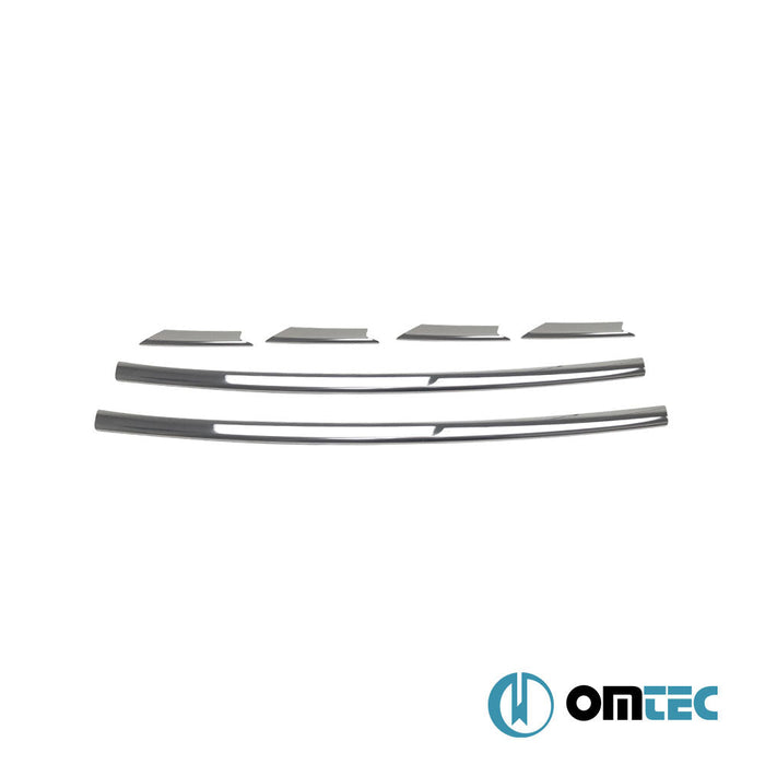 Ön Tampon Çıtası 6 Prç. P.Çelik (Parlak) - Renault Trafic - VAN X83 FL - (2010 - 2014)