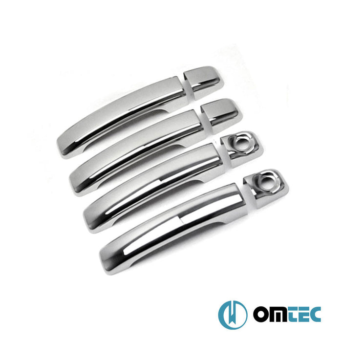 Kapı Kolu 4 Kapı 8 Prç. (H2) Paslanmaz Çelik (Parlak) - Nissan Nv400 - VAN X62 - (2010 - )