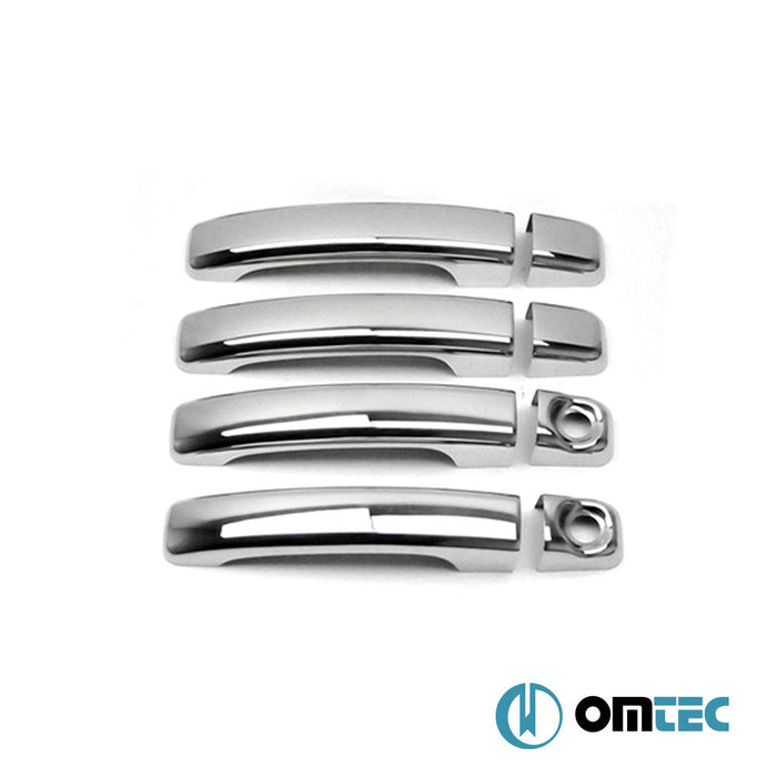 Kapı Kolu 4 Kapı 8 Prç. (H2) Paslanmaz Çelik (Parlak) - Opel Movano - VAN III - (2010 - )