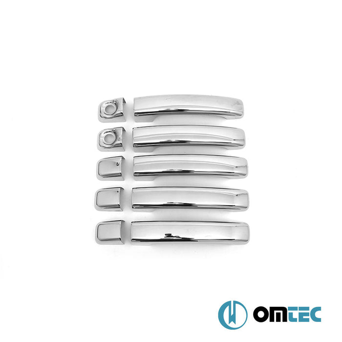 Kapı Kolu 5 Kapı 10 Prç. (H2) Paslanmaz Çelik (Parlak) - Renault Master - VAN III - (2010 - 2024)