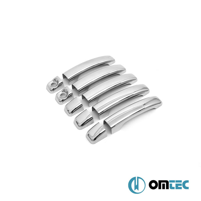 Kapı Kolu 5 Kapı 10 Prç. (H2) Paslanmaz Çelik (Parlak) - Renault Master - VAN III - (2010 - 2024)