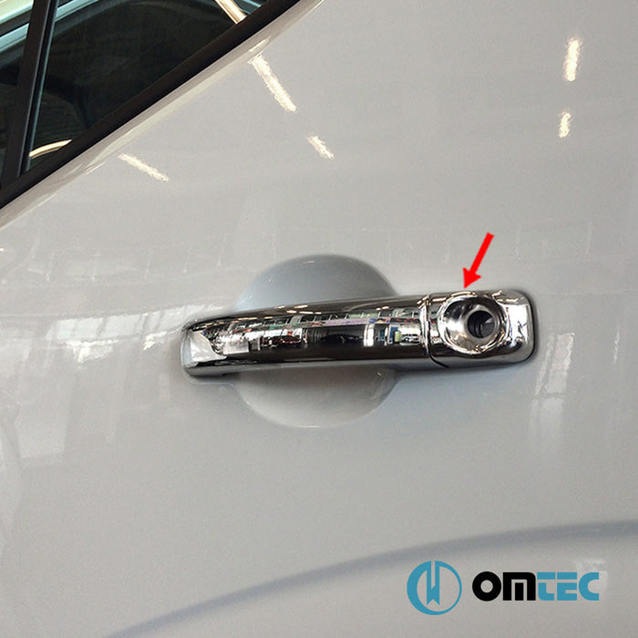 Kapı Kolu 4 Kapı 8 Prç. (H1) Paslanmaz Çelik (Parlak) - Nissan Nv400 - VAN X62 - (2010 - )