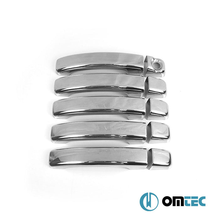 Kapı Kolu 5 Kapı 10 Prç. (H1) Paslanmaz Çelik (Parlak) - Nissan Nv400 - VAN X62 - (2010 - )