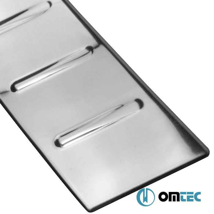 Arka Tampon Eşiği Paslanmaz Çelik (Parlak) - Renault Master - VAN III - (2010 - 2024)