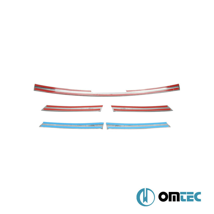 Ön Panjur 5 Prç. P.Çelik (Parlak) - Renault Trafic - VAN X82 - (2014 - )