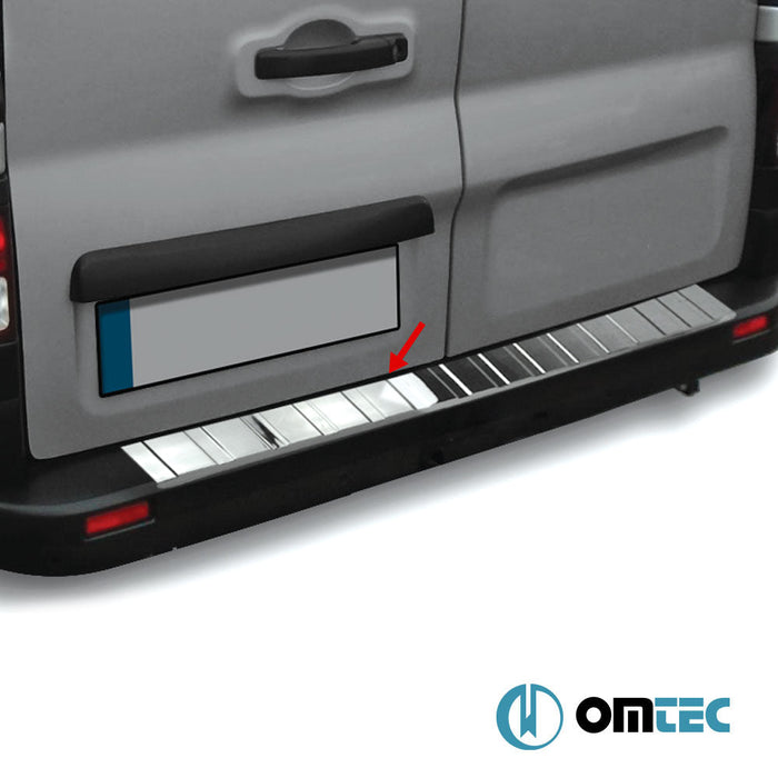 Arka Tampon Eşiği Paslanmaz Çelik (Parlak) - Opel Vivaro - VAN X82 - (2014 - 2019)