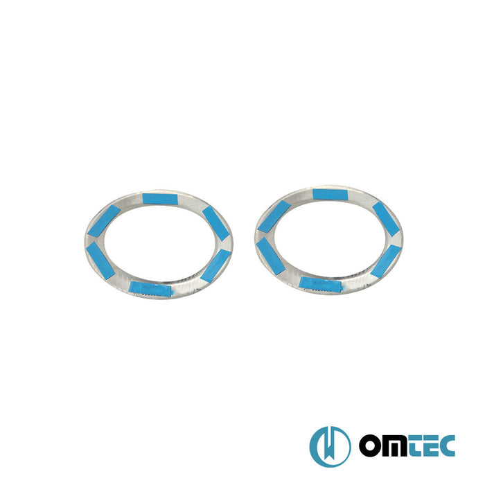 Sis Farı Çerçevesi 2 Prç. P.Çelik (Parlak) - Renault Trafic - VAN X82 - (2014 - )