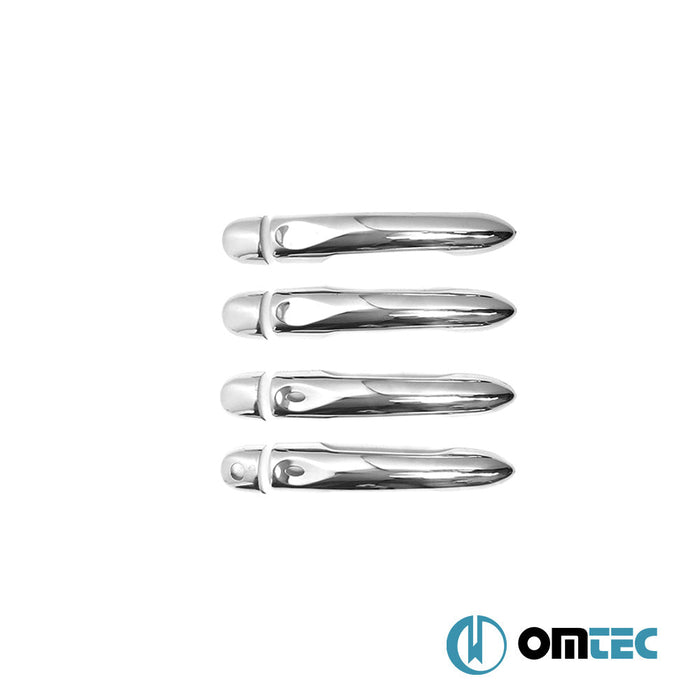 Kapı Kolu 4 Kapı 8 Prç. (H1S2) Paslanmaz Çelik (Parlak) (Keyless) - Renault Captur - SUV I - (2013 - 2020)