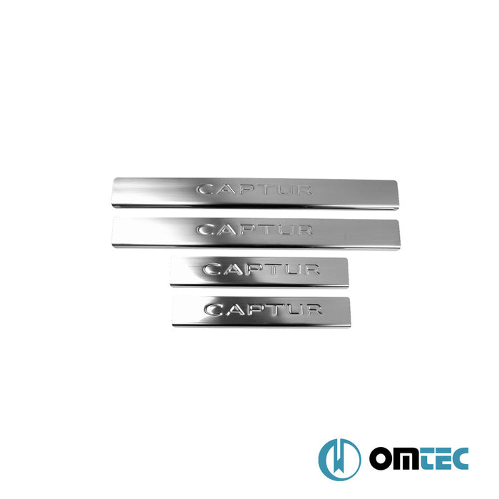 Line Kapı Eşiği 4 Prç. Paslanmaz Çelik (Parlak) - Renault Captur - SUV I - (2013 - 2020)