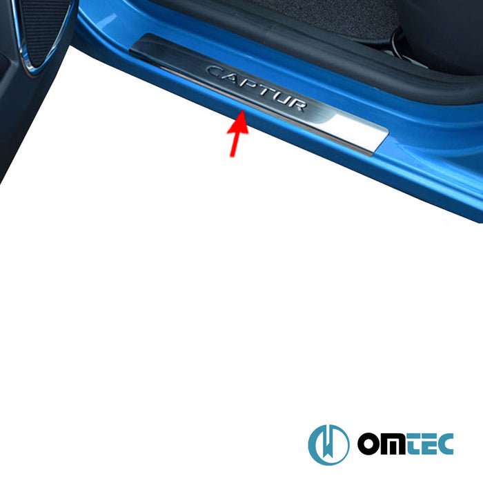 Line Kapı Eşiği 4 Prç. Paslanmaz Çelik (Parlak) - Renault Captur - SUV I - (2013 - 2020)