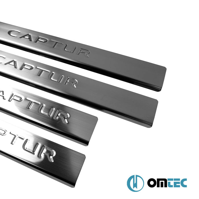 Line Kapı Eşiği 4 Prç. Paslanmaz Çelik (Parlak) - Renault Captur - SUV I - (2013 - 2020)