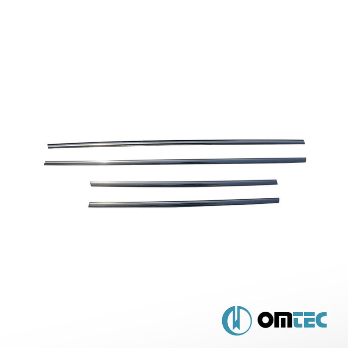 Cam Çıtası 4 Prç. Paslanmaz Çelik (Parlak) - Renault Captur - SUV I - (2013 - 2020)