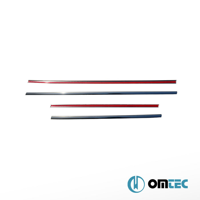 Cam Çıtası 4 Prç. Paslanmaz Çelik (Parlak) - Renault Captur - SUV I - (2013 - 2020)