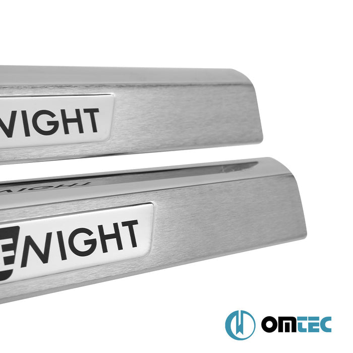 Kapı Eşiği 2 Prç.Paslanmaz Çelik (Parlak)(White Night) - Renault Megane - SD IV - (2016 - )