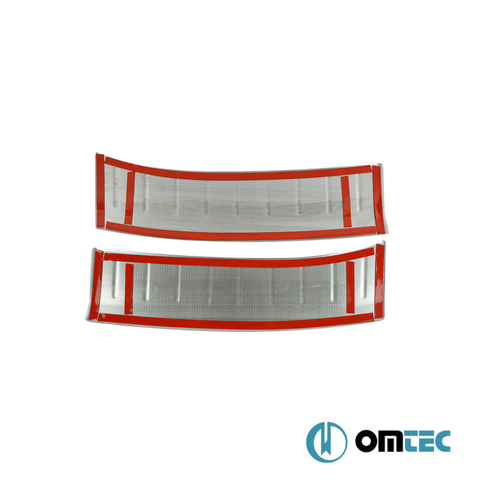 Arka Tampon Eşiği 2 Prç Paslanmaz Çelik (Taşlı) - Renault Megane - HB 5D IV - (2016 - )