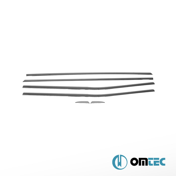 Cam Çıtası 6 Prç. Paslanmaz Çelik (Parlak) - Renault Megane - HB 5D IV - (2016 - )