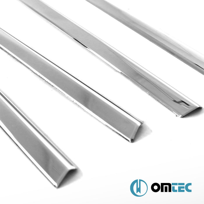 Cam Çıtası 6 Prç. Paslanmaz Çelik (Parlak) - Renault Megane - HB 5D IV - (2016 - )