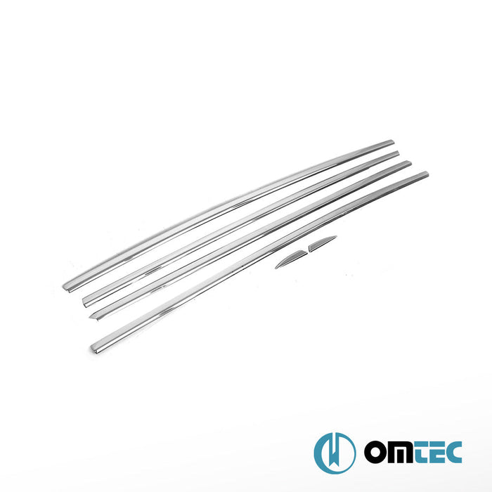 Cam Çıtası 6 Prç. Paslanmaz Çelik (Parlak) - Renault Megane - SD IV - (2016 - )