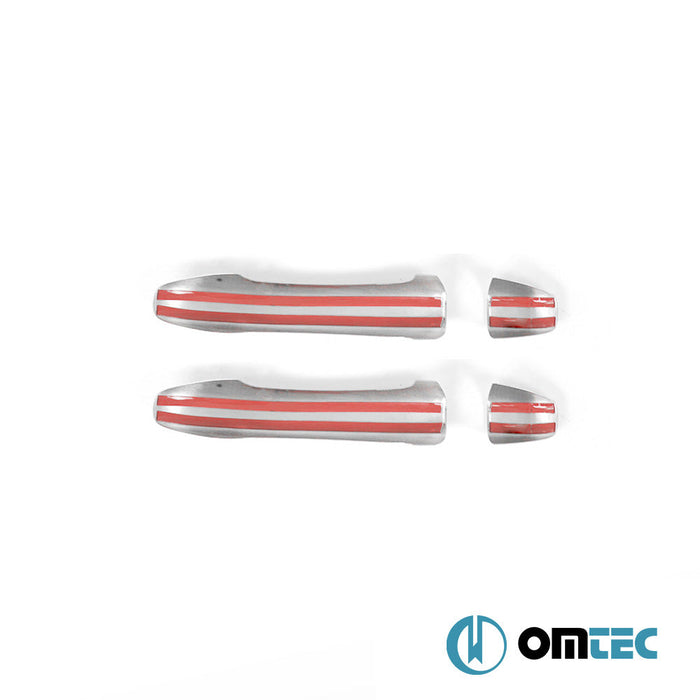 Kapı Kolu 2 Kapı 4 Prç. (H1) Paslanmaz Çelik (Parlak) - Renault Clio - HB 5D BJA - (2019 - )