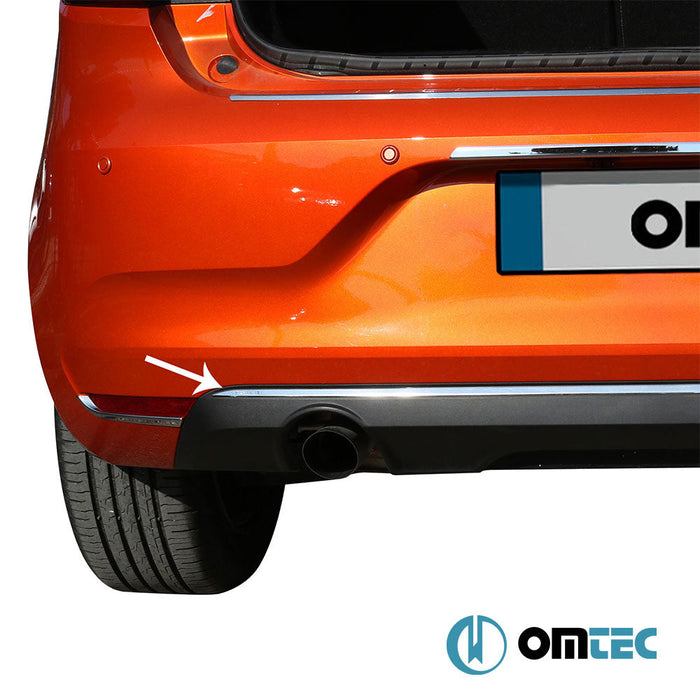 Arka Tampon Çıtası Paslanmaz (Parlak) - Renault Clio - HB 5D BJA PRE - FL - (2019 - 2023)