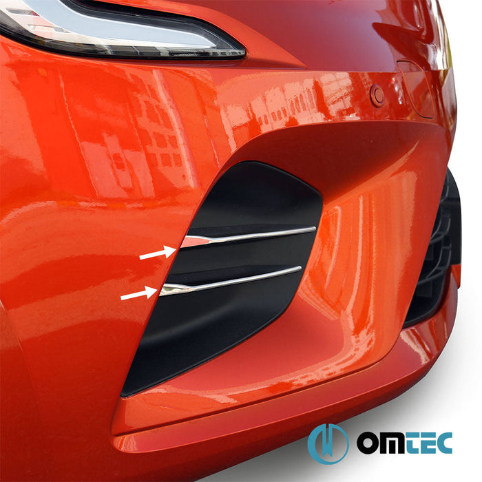 Sis Far Çıtası 4 Prç. P.Çelik (Parlak) - Renault Clio - HB 5D BJA PRE - FL - (2019 - 2023)