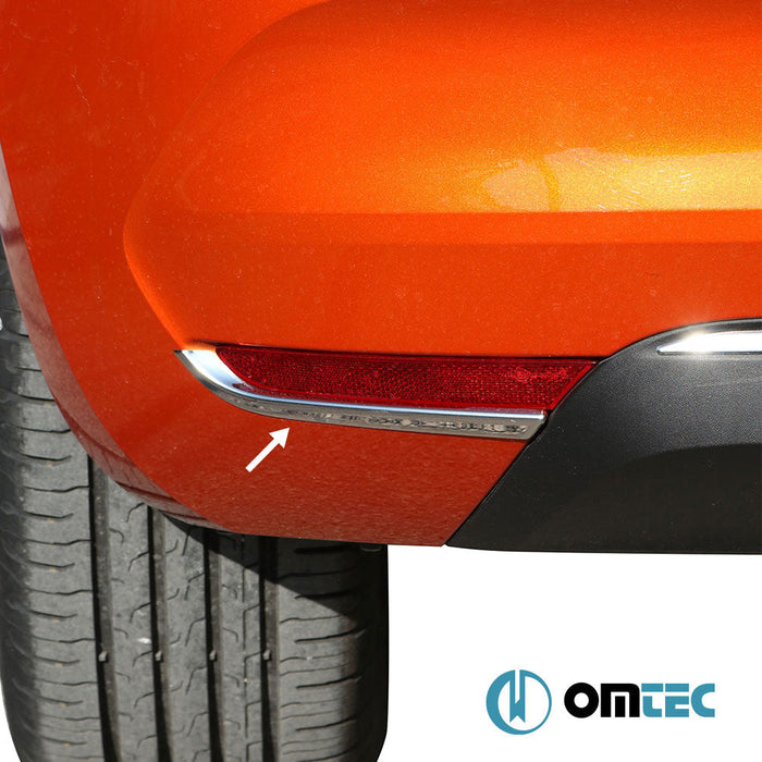 Reflektör Çıtası 2 Prç. Paslanmaz (Parlak) - Renault Clio - HB 5D BJA PRE - FL - (2019 - 2023)