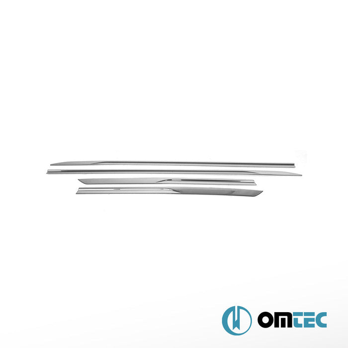 Yan Kapı Çıtası 4 Prç. Paslanmaz Çelik (Parlak) - Renault Clio - HB 5D BJA PRE - FL - (2019 - 2023)