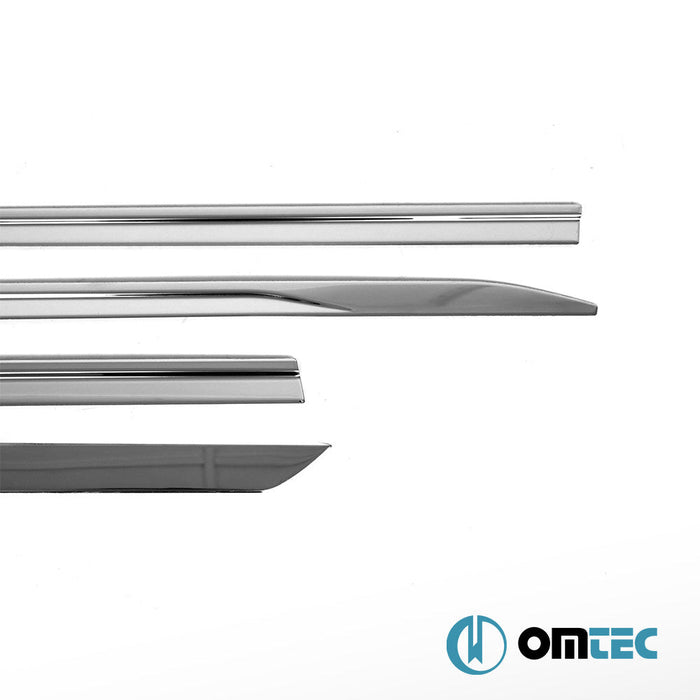 Yan Kapı Çıtası 4 Prç. Paslanmaz Çelik (Parlak) - Renault Clio - HB 5D BJA PRE - FL - (2019 - 2023)