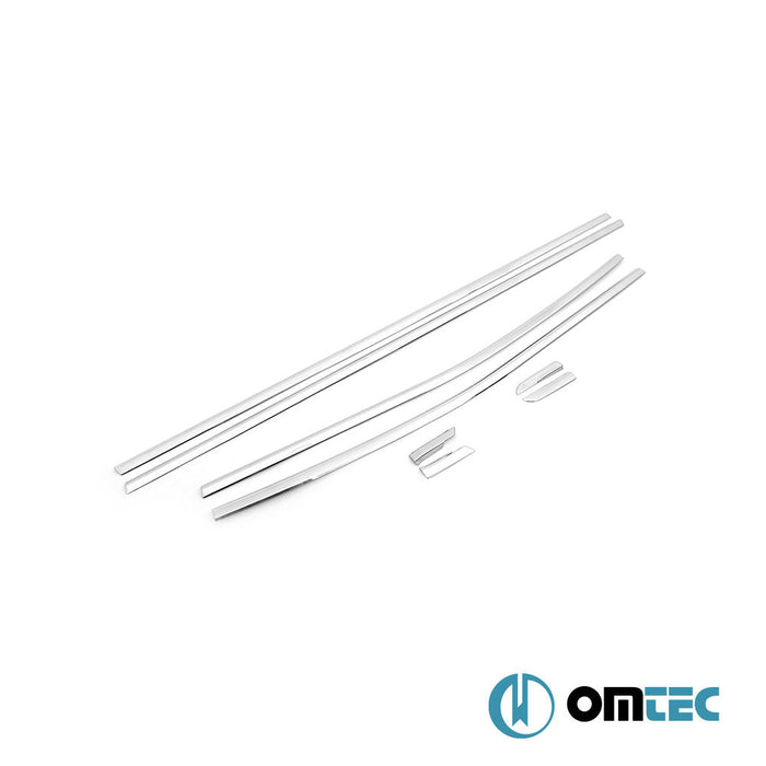 Cam Çıtası 8 Prç. Paslanmaz Çelik (Parlak) - Renault Clio - HB 5D BJA - (2019 - )