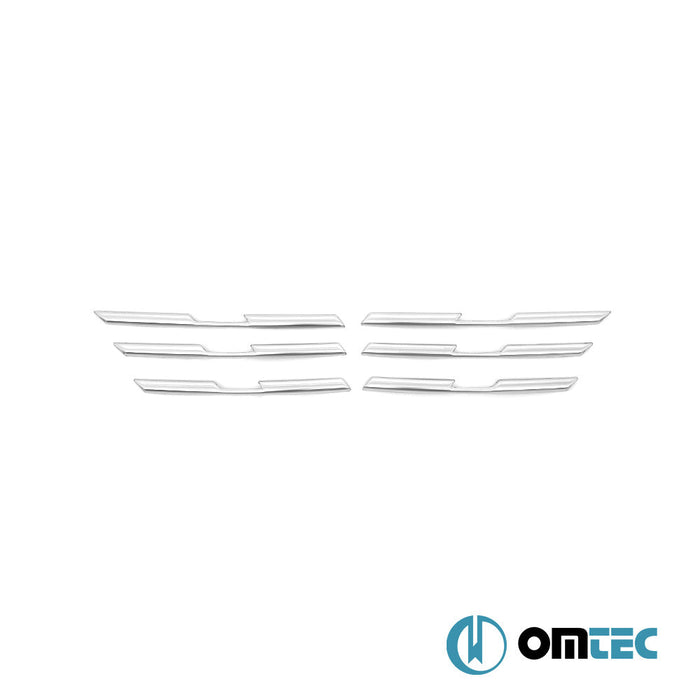 Ön Panjur Çıtaları 6 Prç. P.Çelik (Parlak) - Renault Captur - SUV II - (2020 - )