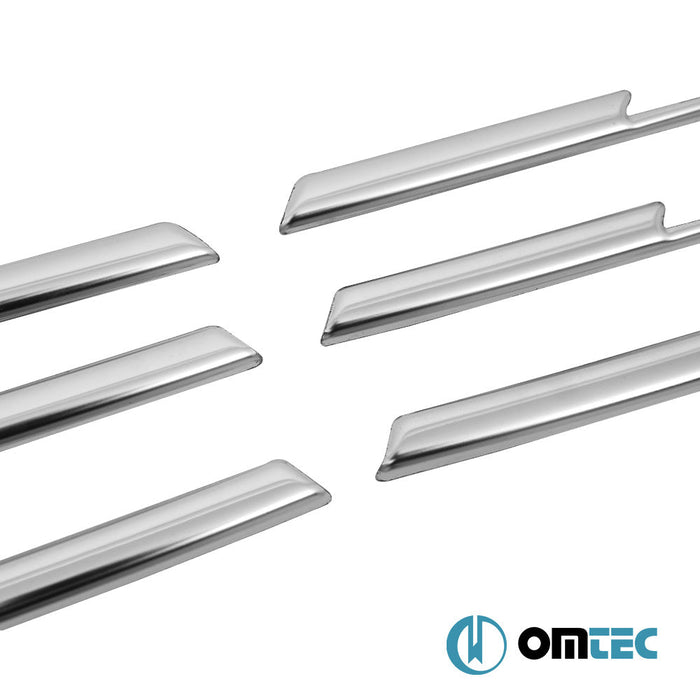 Ön Panjur Çıtaları 6 Prç. P.Çelik (Parlak) - Renault Captur - SUV II - (2020 - )