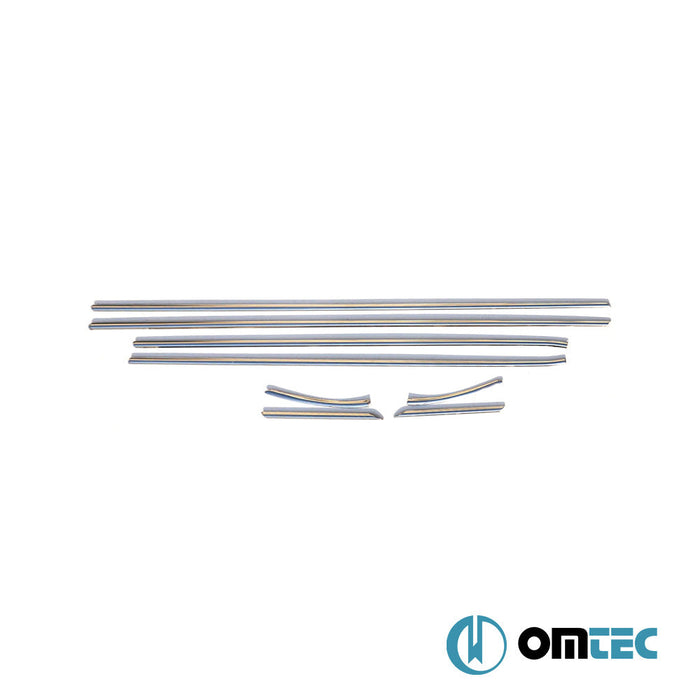 Cam Çıtası 8 Prç. Paslanmaz Çelik (Parlak) - Seat Leon - HB 5D 1M - (1998 - 2005)