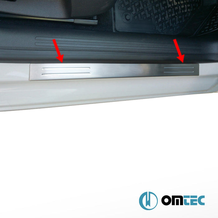 Line Kapı Eşiği 4 Prç. Paslanmaz Çelik (Parlak) - Seat Leon - HB 5D 5F - (2012 - 2019)