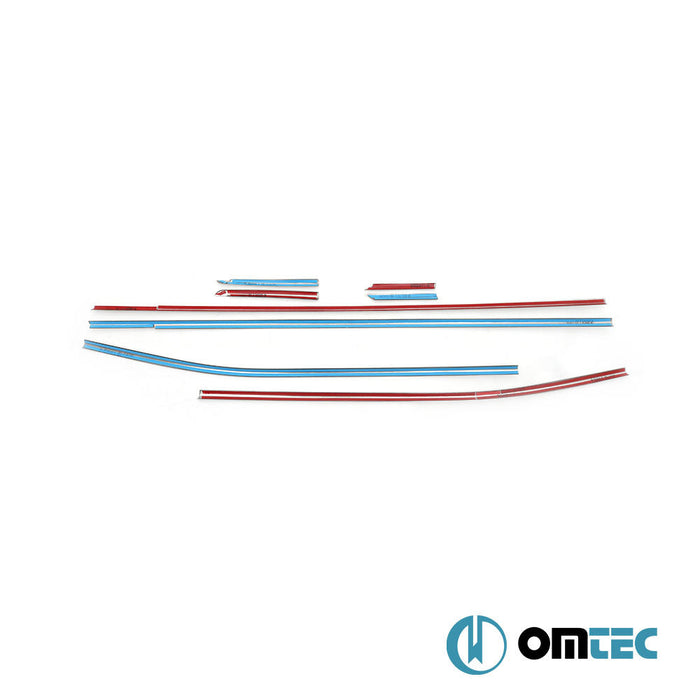 Cam Çıtası 8 Prç. Paslanmaz Çelik (Parlak) - Seat Ibiza - HB 5D 6F - (2017 - )