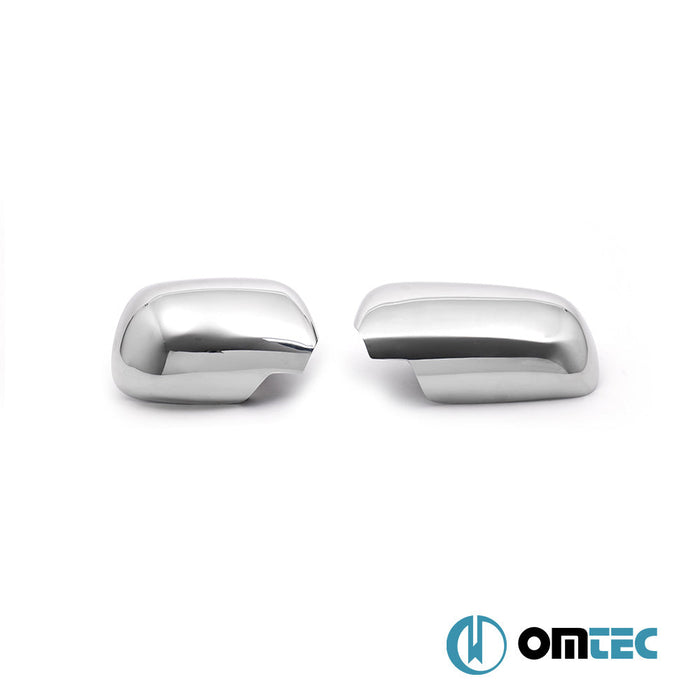 Ayna Kapağı 2 Prç. Paslanmaz Çelik (Parlak) - Skoda Octavia - SD 1Z - (2004 - 2013)