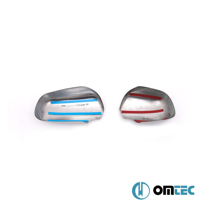 Ayna Kapağı 2 Prç. Paslanmaz Çelik (Parlak) - Skoda Octavia - SD 1U FL - (2000 - 2004)