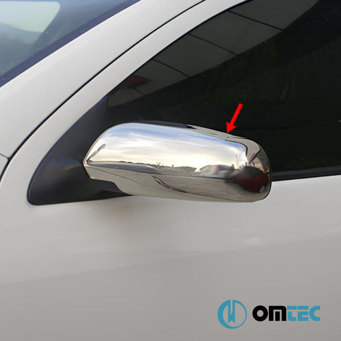 Ayna Kapağı 2 Prç. Paslanmaz Çelik (Parlak) - Skoda Fabia - HB 5D 6Y - (2000 - 2007)