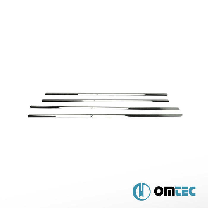 Cam Çıtası 4 Prç. Paslanmaz Çelik (Parlak) - Skoda Fabia - HB 5D 6Y - (2000 - 2007)