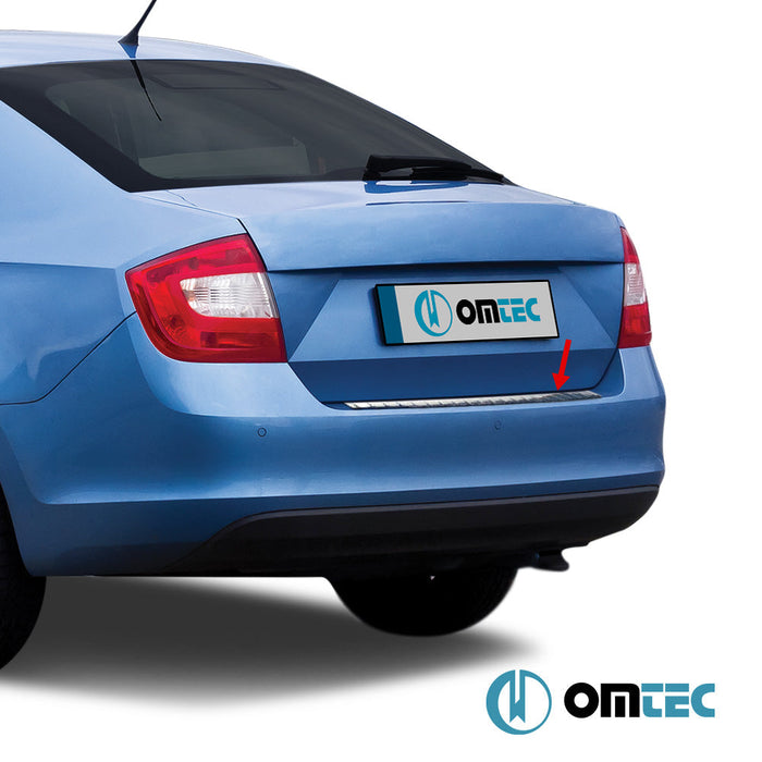 Arka Tampon Eşiği Paslanmaz Çelik (Parlak) - Skoda Rapid - SD NH3 - (2012 - )