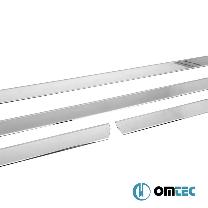 Yan Kapı Çıtası 4 Prç. Paslanmaz Çelik (Parlak) - Seat Mii - HB 3D KF - (2011 - )