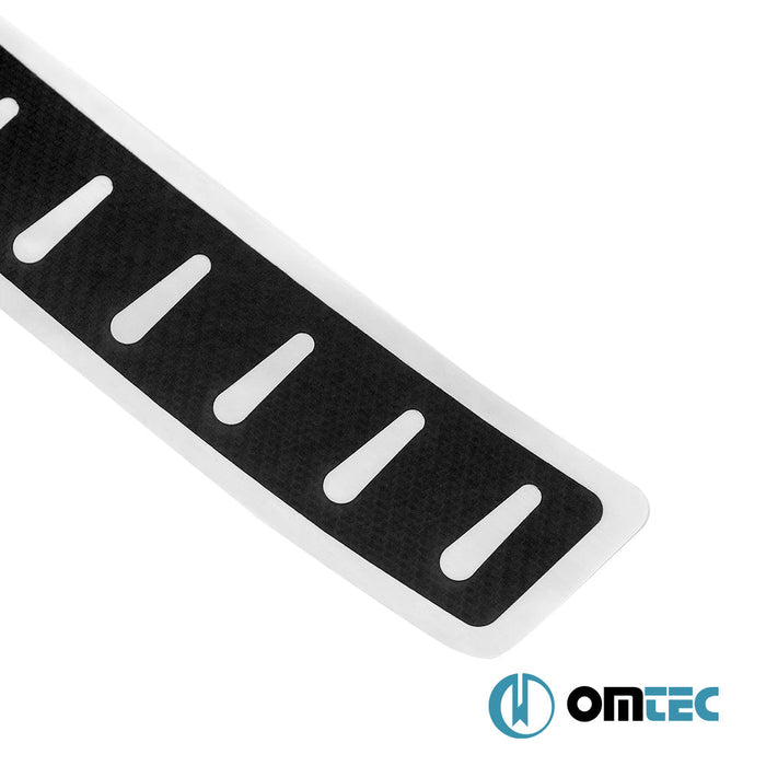 Karbon Folyolu Arka Tampon Eşiği Paslanmaz Çelik - Skoda Octavia - SD 5E - (2013 - 2019)