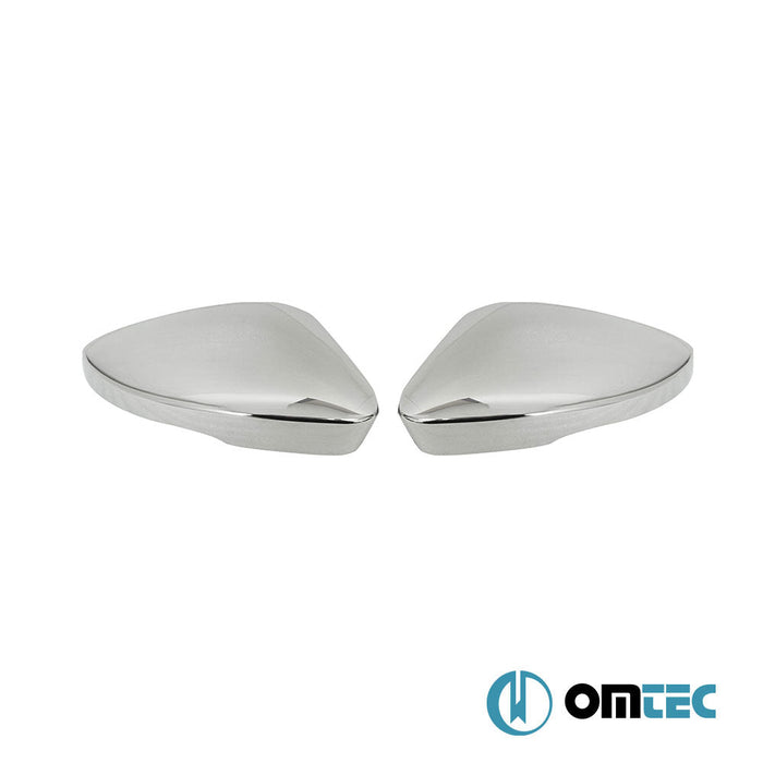 Ayna Kapağı 2 Prç. Paslanmaz Çelik (Parlak) - Volkswagen T - Roc - SUV A11 - (2017 - )