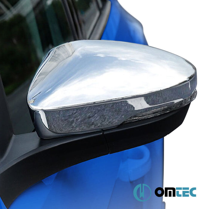 Ayna Kapağı 2 Prç. Paslanmaz Çelik (Parlak) - Volkswagen T - Roc - SUV A11 - (2017 - )